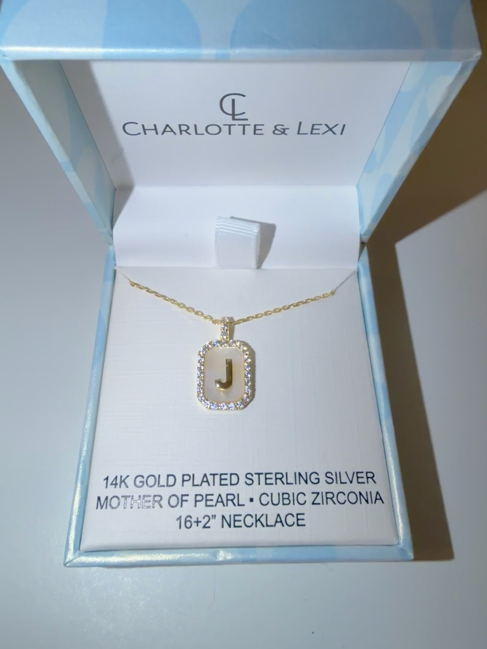 J Pendant Necklace